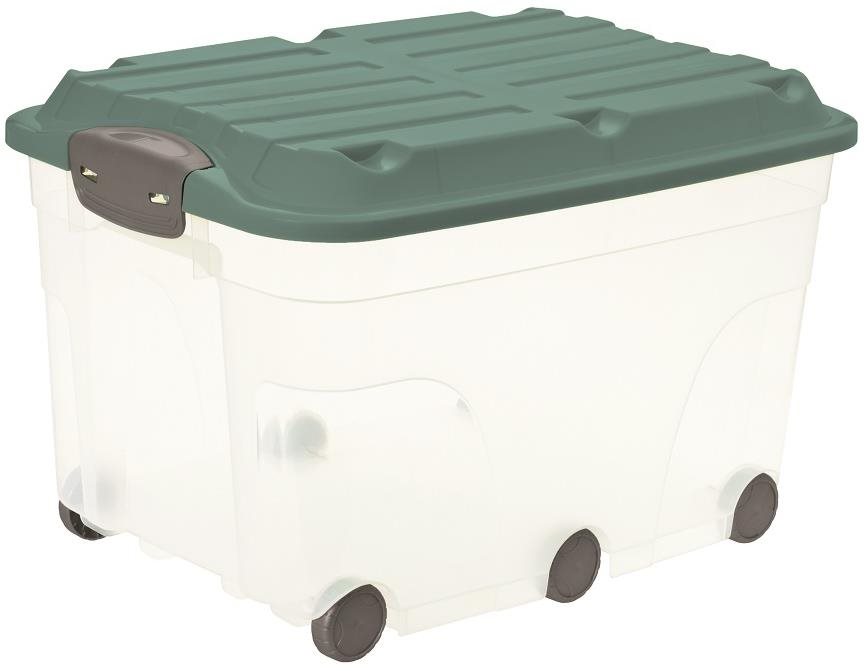 Tároló doboz Rotho Roller 57L - zöld