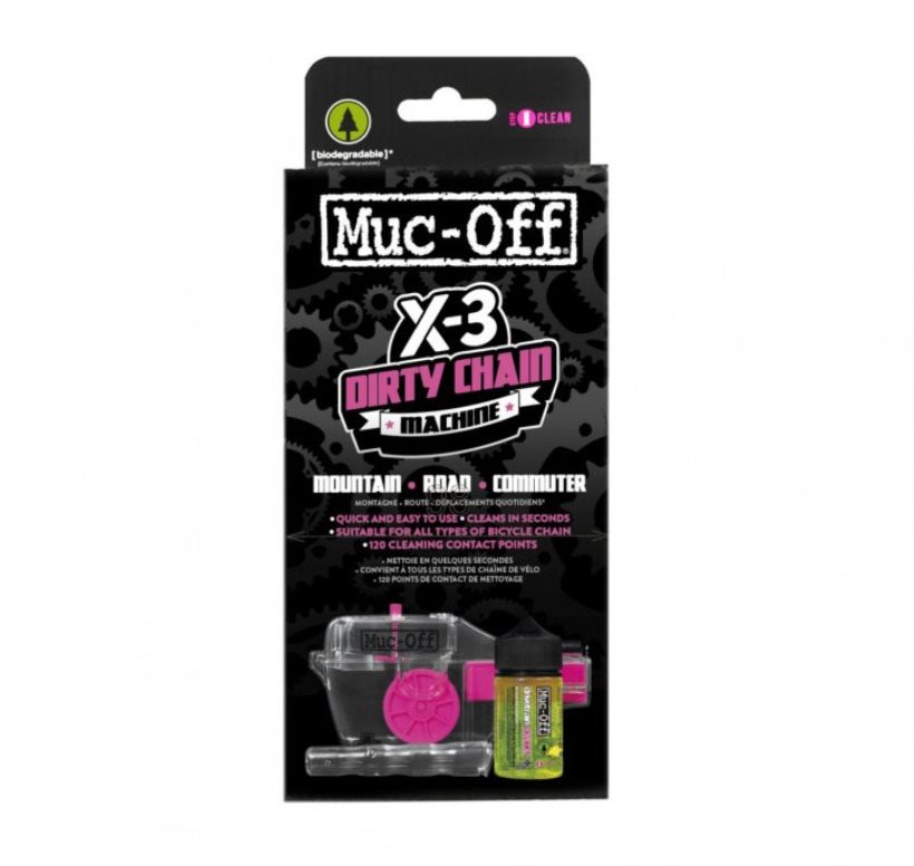 Tisztító készlet Muc-Off X3 Chain Cleaning Device Kit - lánctisztító+drivetrain cleaner