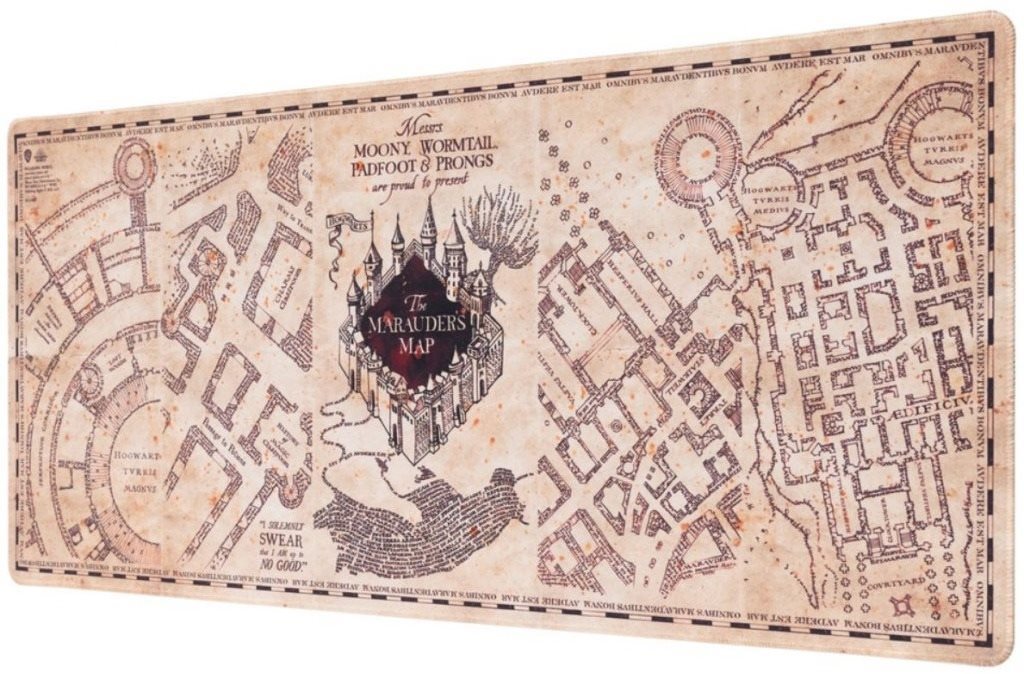 Gamer egérpad Harry Potter - Marauders Map - gamer egérpad asztalra