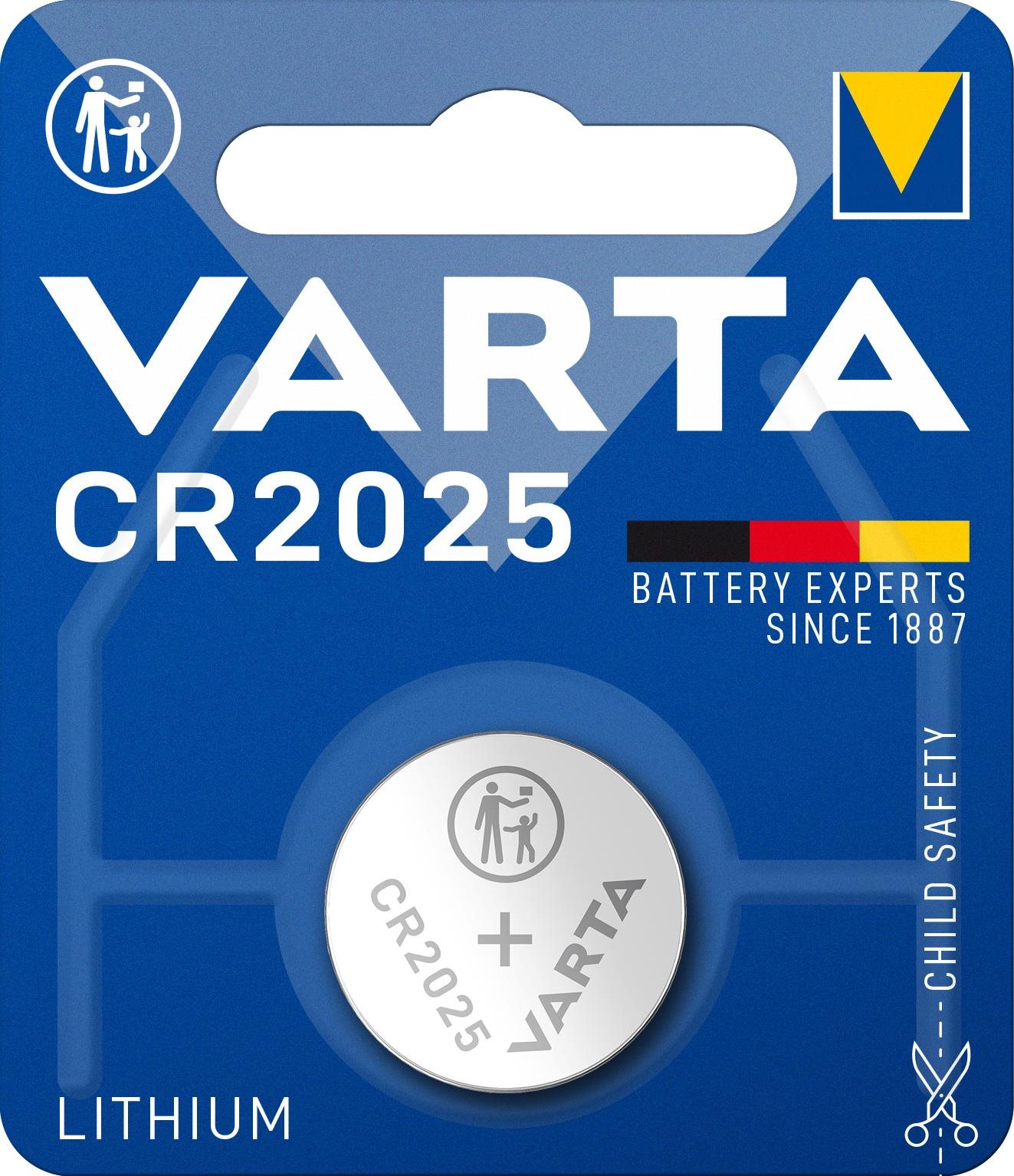 Gombelem VARTA Speciális lítium elem CR 2025 1 db