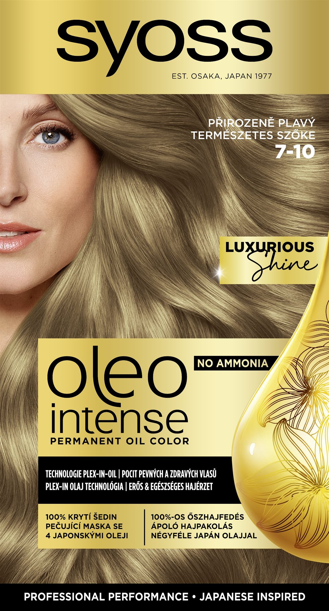 Hajfesték SYOSS Oleo Intense 7-10 - Természetes szőke (50 ml)