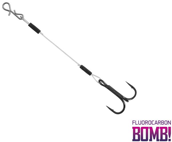 Horogelőke Delphin BOMB! Twisto Rigs Fluorocarbon Size 6 8 cm 3 db