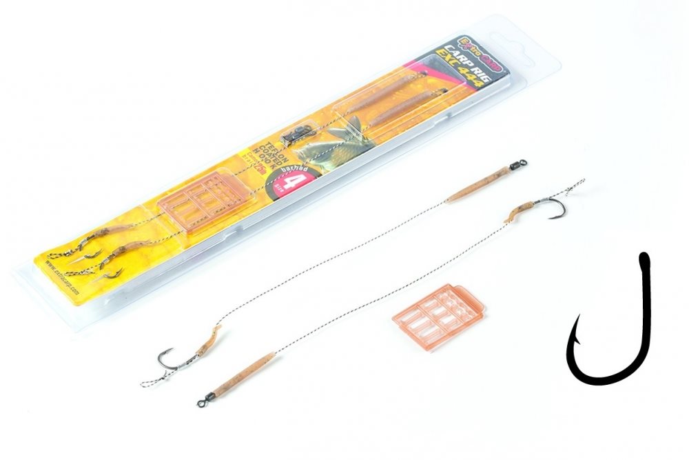 Horogelőke Extra Carp Boilie Rig EXC 444 6-os méret 25 lb 20 cm 2 db