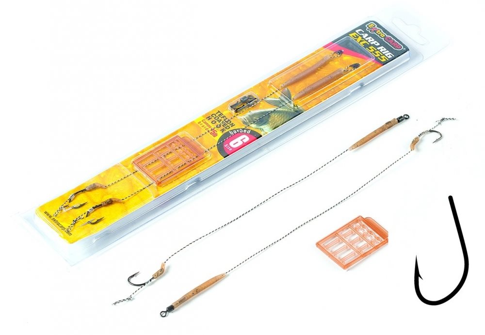 Horogelőke Extra Carp Boilie Rig EXC 555 6. méret 25 lb 20 cm 2 db