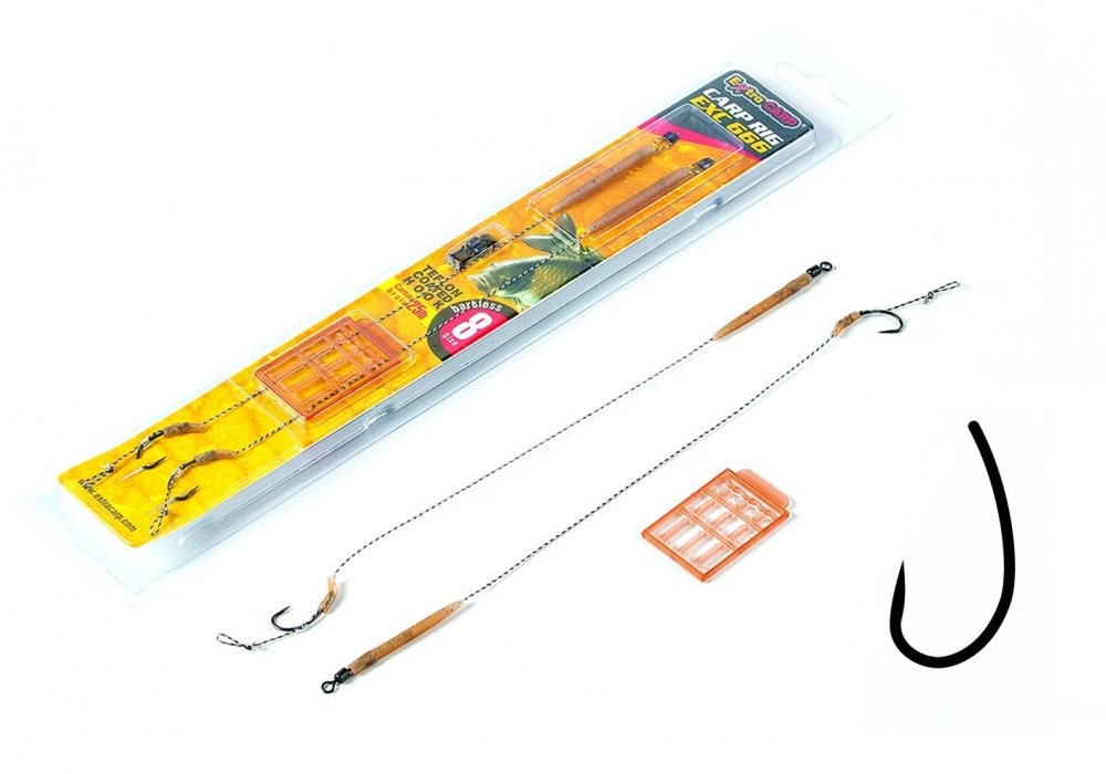 Horogelőke Extra Carp Boilie Rig EXC 666 4-es méret 25 lb 20 cm 2 db