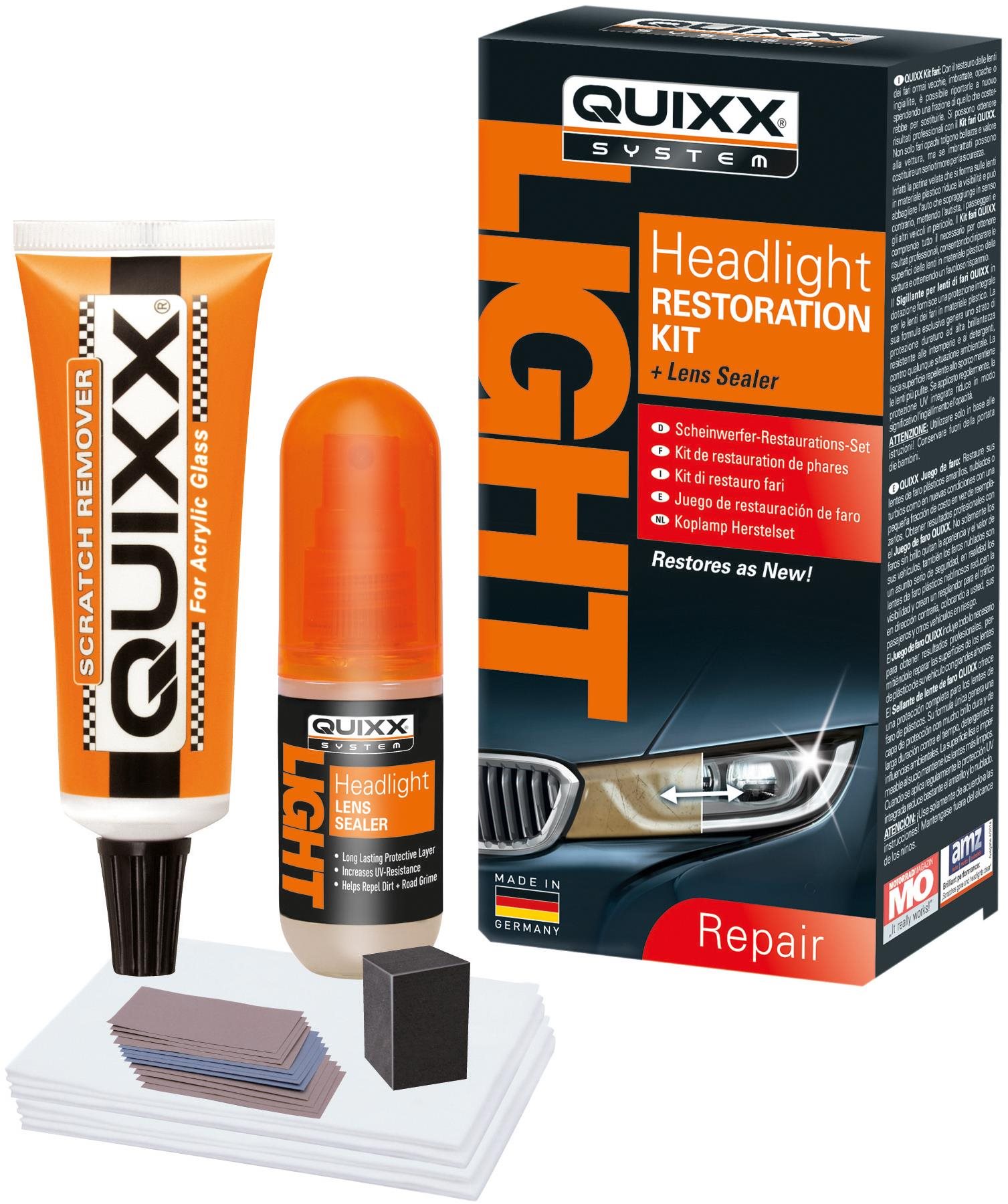 Polírozó paszta Quixx QUIXX Reapair System fényszóró helyreállító készlet