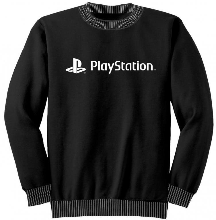 Pulóver PlayStation - White Logo - kapucnis pulóver