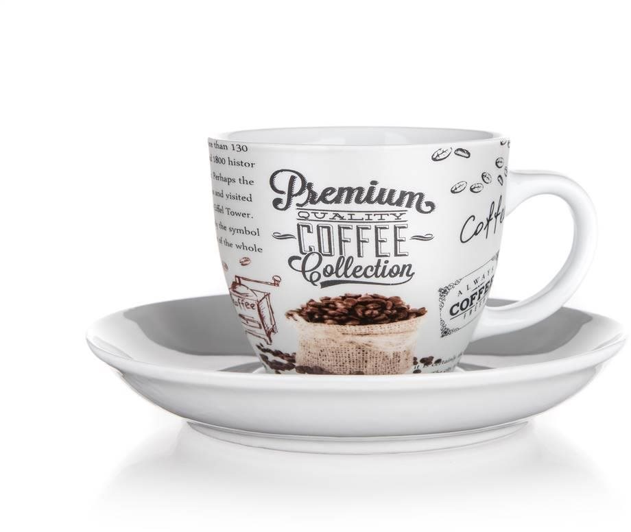 Csésze készlet BANKET PREMIUM COFFEE Csésze és csészealj 190 ml