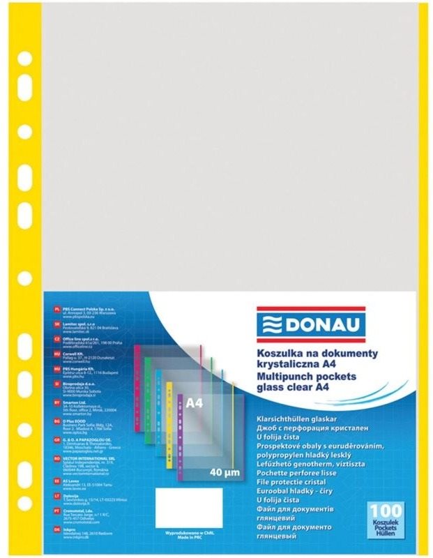 Irattartó fólia DONAU A4/40 mikron
