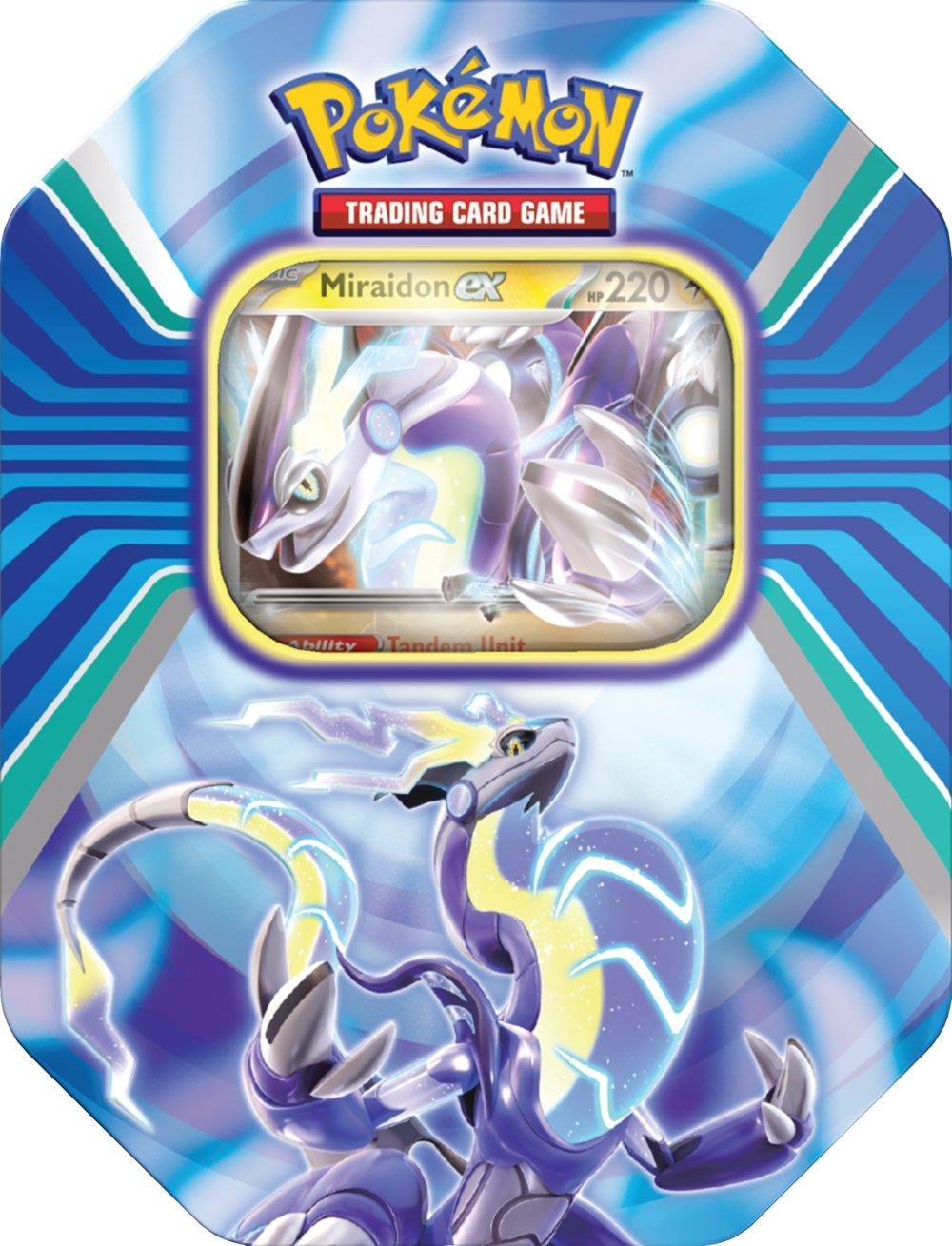 Kártyajáték Pokémon TCG: Paldea Legends Tin - Miraidon