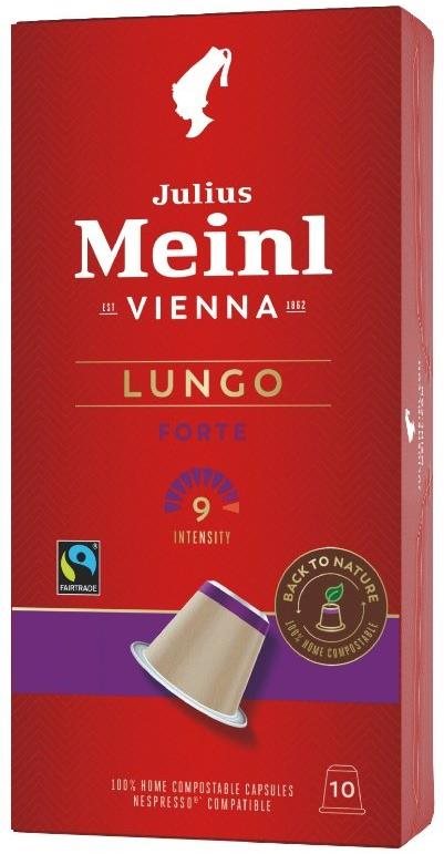 Kávékapszula Julius Meinl Lungo Fairtrade Komposztálható (10x 5