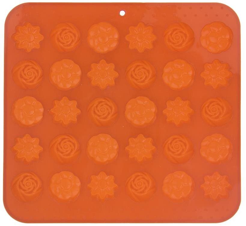 Sütőforma ORION CSOKOR szilikon csokoládé forma 30 narancssárga