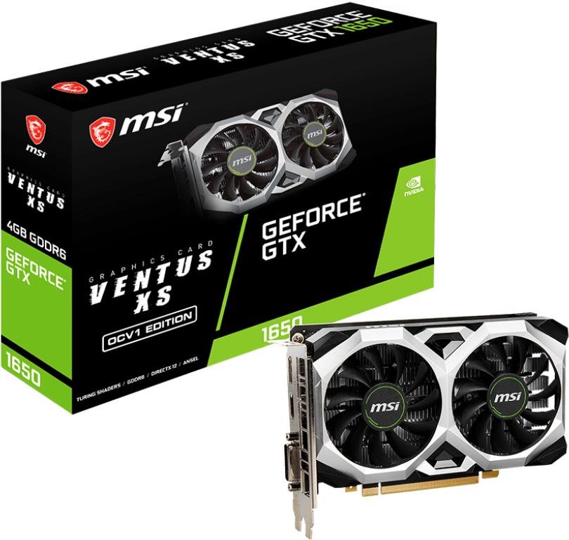 Videókártya MSI GeForce GTX 1650 D6 VENTUS XS OCV1