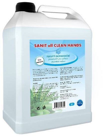 Antibakteriális szappan SANIT all Clean Hands 5 l