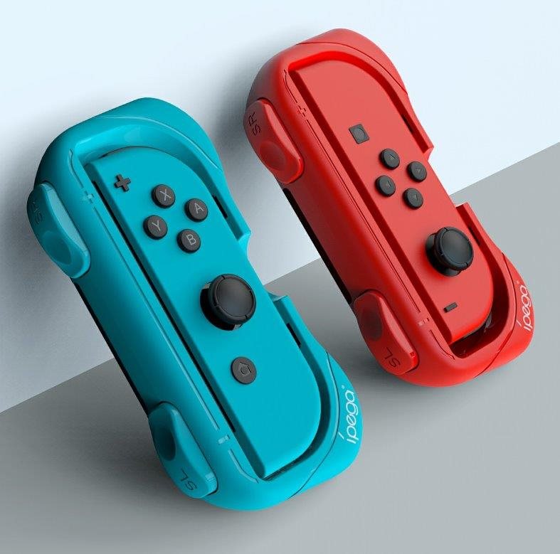 Védőtok iPega SW055 grip JoyCon kontrollerhez 2db Blue/Red