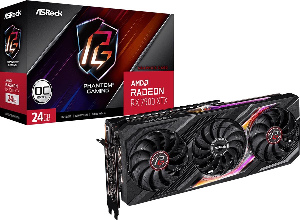 Videókártya ASROCK Radeon RX 7900 XTX Phantom Gaming 24GB OC